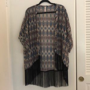 Fringed Kimono